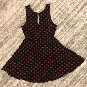 Everly Polka Dot A-Line Tank Dress